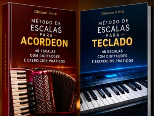 E-books de escalas para Acordeon e Teclado